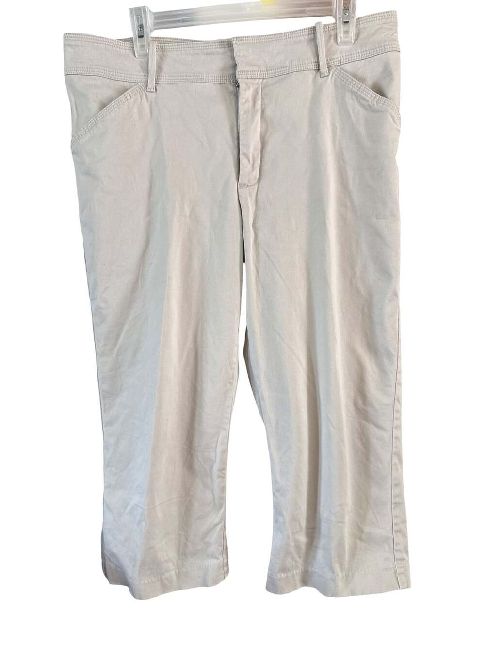 Liz Claiborne Pants Size 10 Khaki Cotton Blend